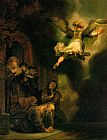 The Archangel Leaving the Family of Tobias by Rembrandt